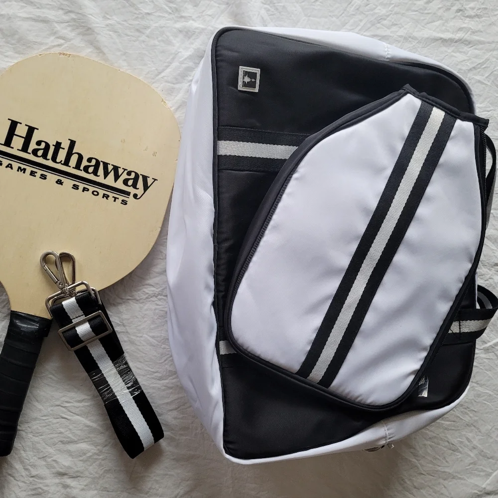 Classic Black and White Duffel Bag